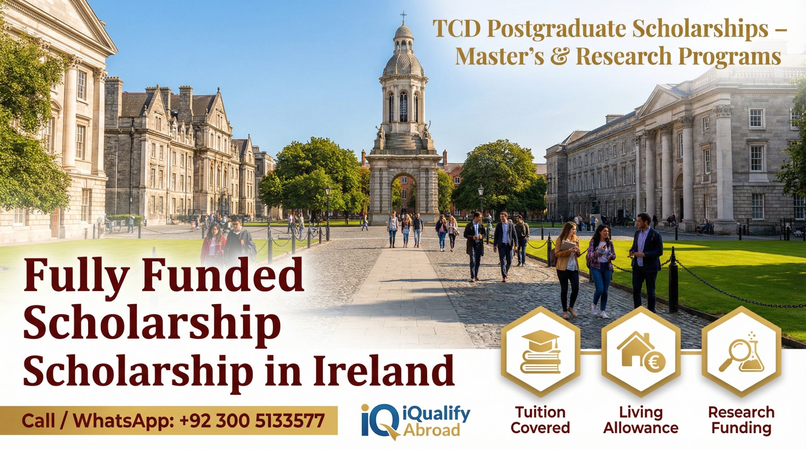 Trinity College Dublin Postgraduate Scholarships 2026 – Guide for Pakistani Students