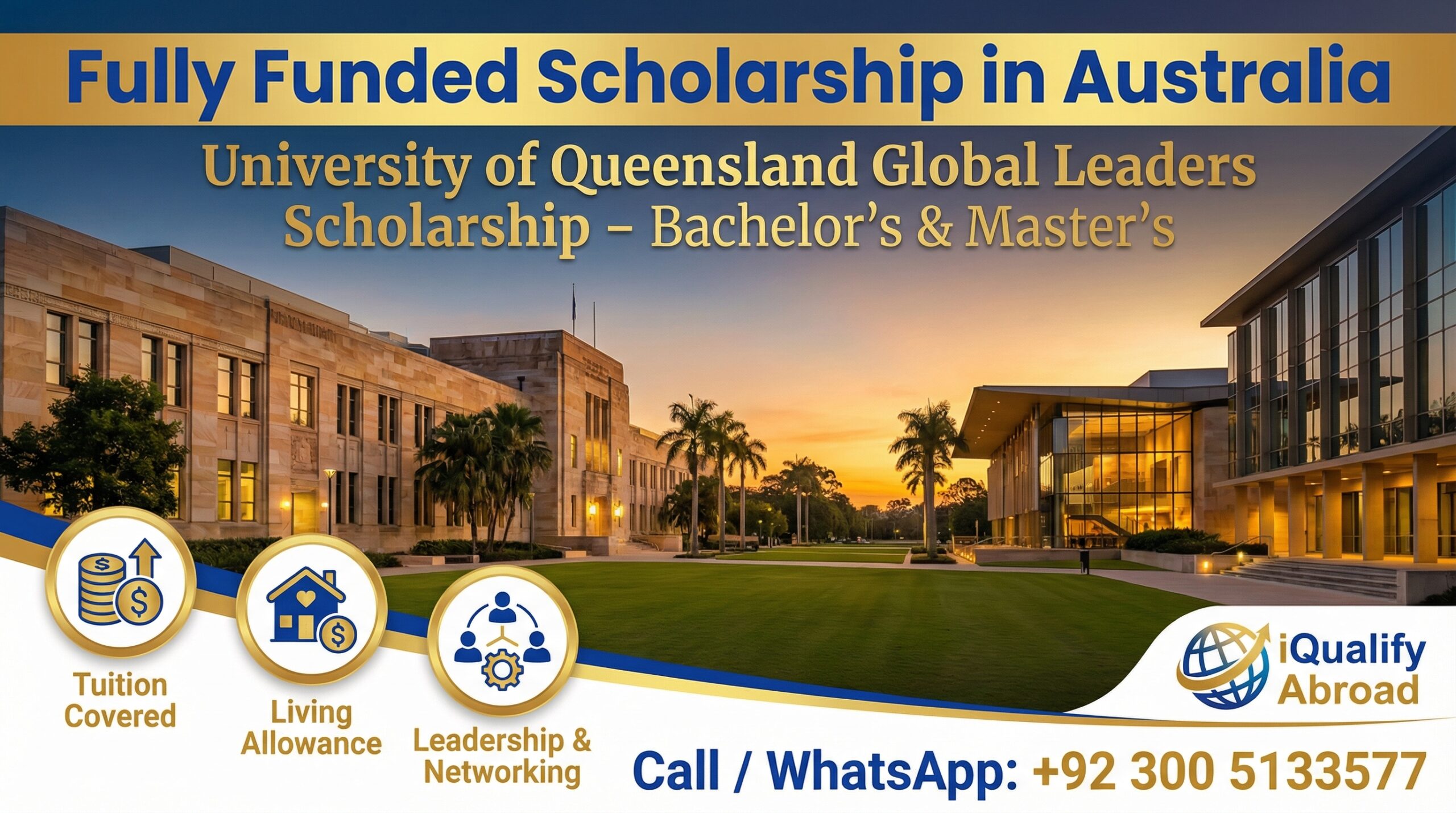 University of Queensland (UQ) Global Leaders Scholarship 2026 – Complete Guide for Pakistani Students