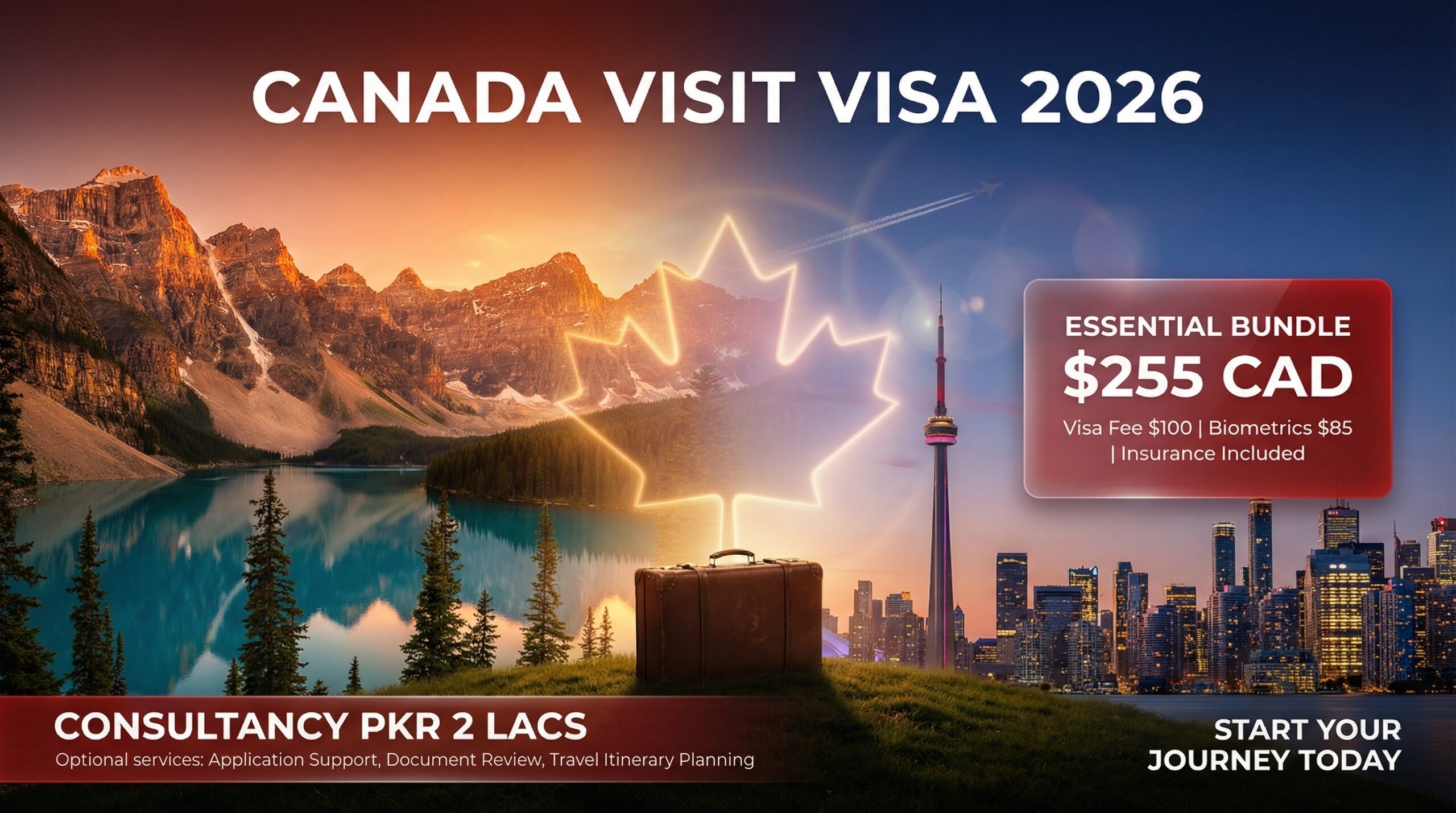 Canada Visit Visa 2026 – Complete Guide, Fees & Essential Bundle Details for Pakistani Applicants