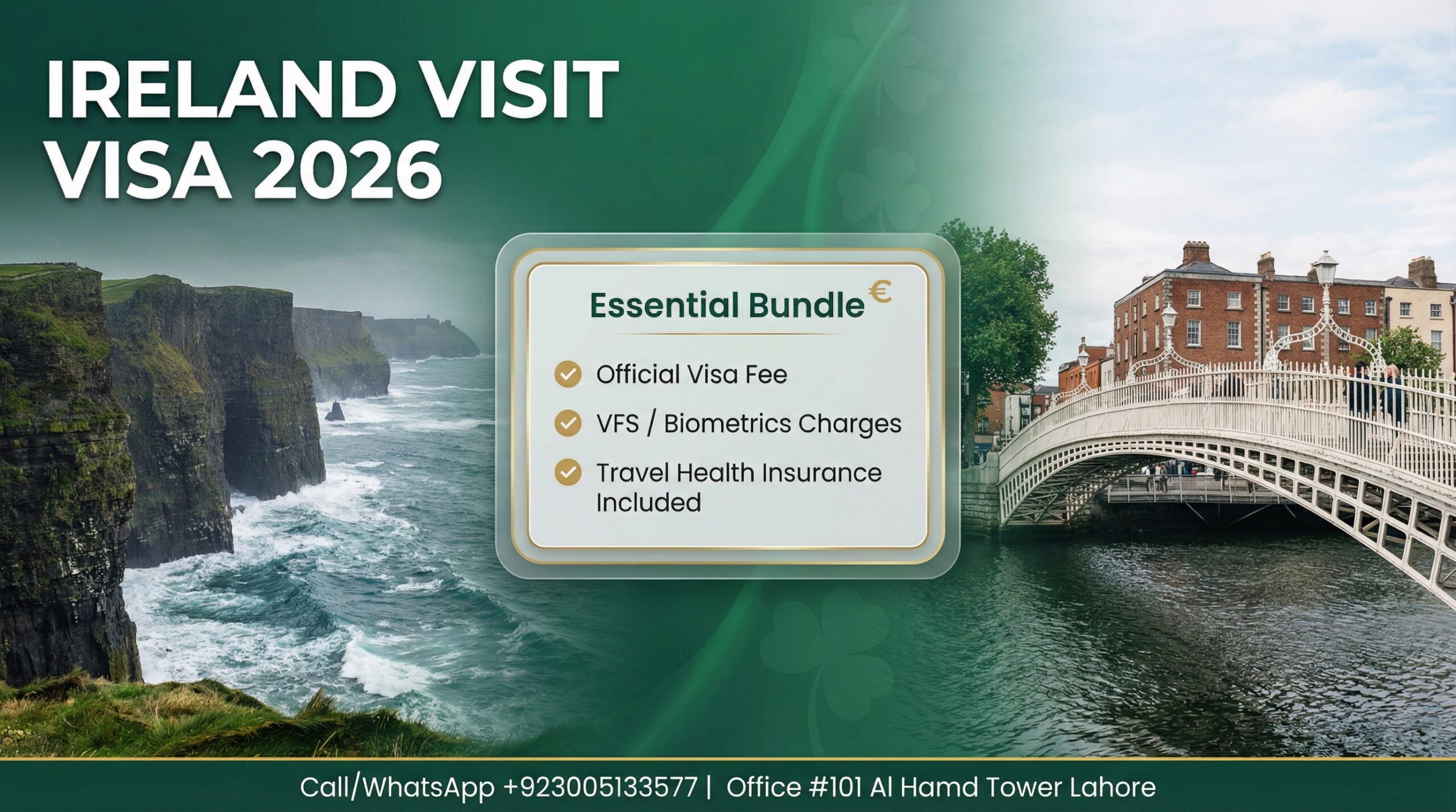 Ireland Visit Visa 2026 – Complete Guide, Fees, Requirements & Essential Bundle for Pakistani Applicants
